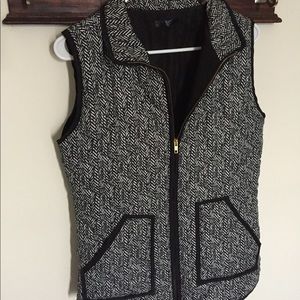 Sj Herringbone Print vest